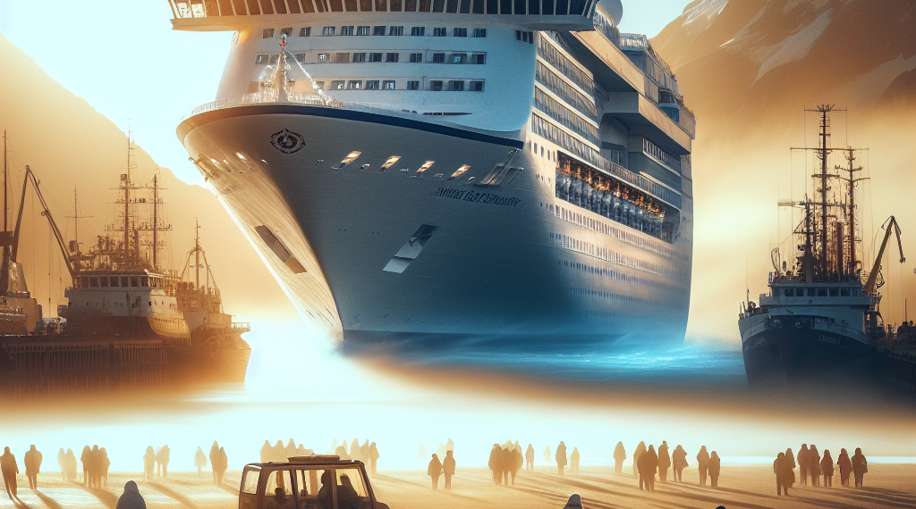 Puerto Chacabuco recibe crucero Seven Seas Splendor desde la Antártica