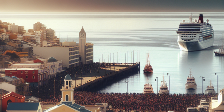 Puerto Madryn recibió al Celebrity Equinox y refuerza la temporada de cruceros en Chubut