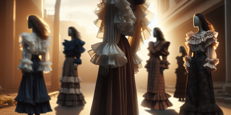 Ideas de estilo para llevar las blusas con volantes que regresan de los 2000 en febrero 2026