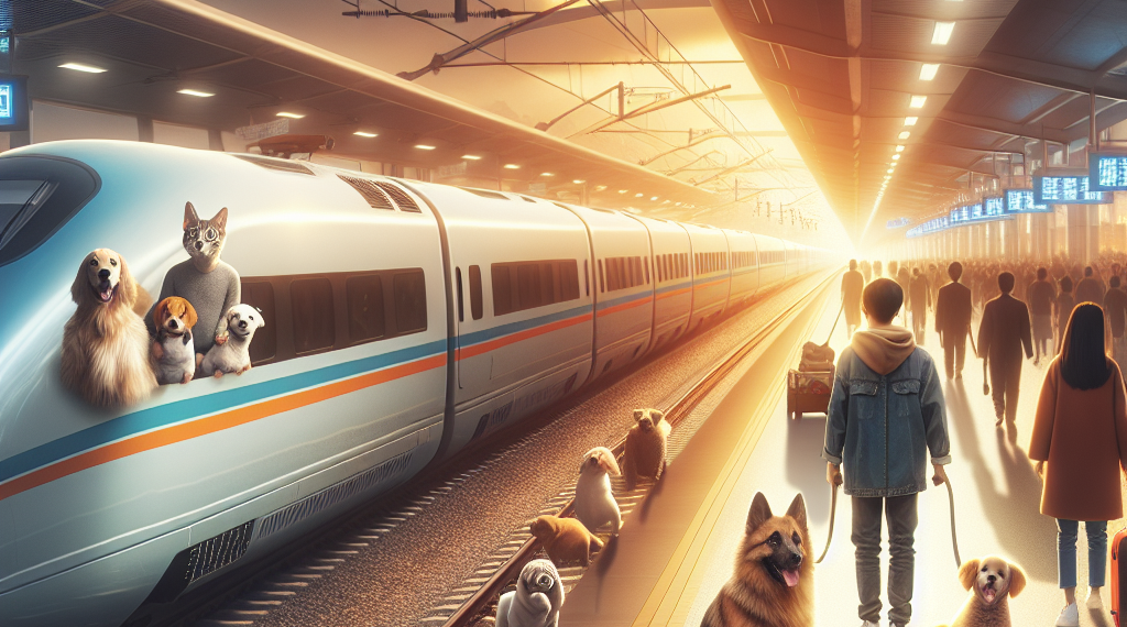 viajes mascotas tren bala