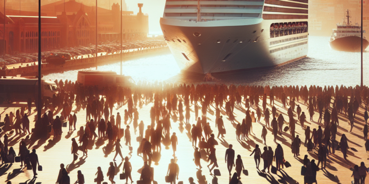 Video | Arica recibe al Crucero Aurora con casi 2 visitantes: "El desafío es duplicar la cantidad de cruceros"