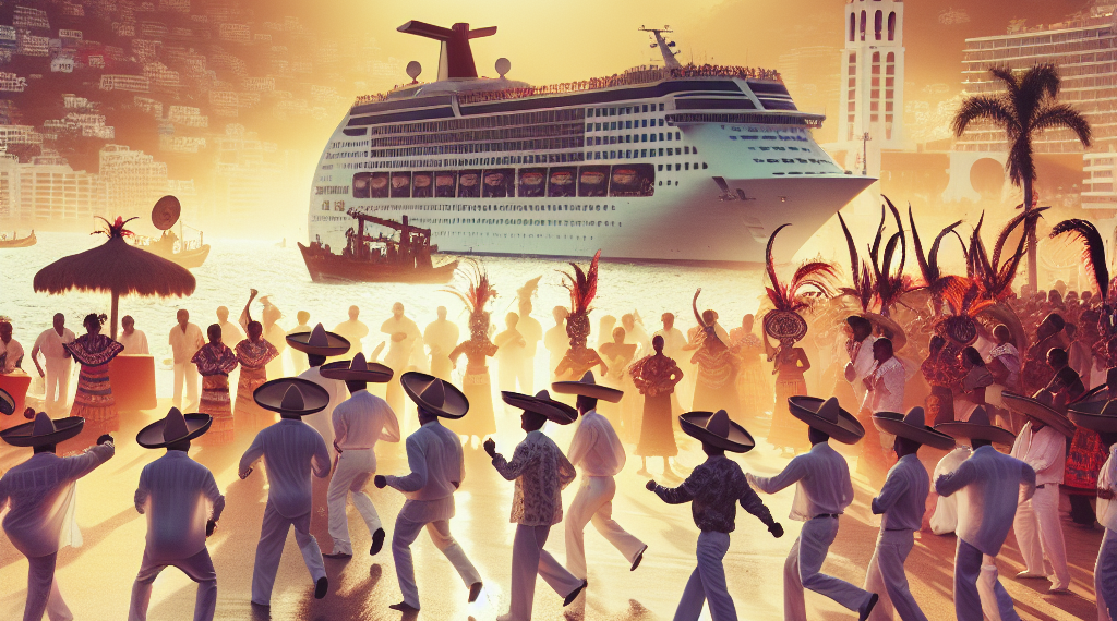 Acapulco recibe a más de 1,800 turistas con música y danzas tras la llegada de un crucero