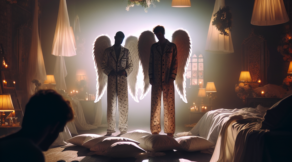 This Offbeat London Wedding Featured a Pajama Party, Angel Wings, and Surprise Performers