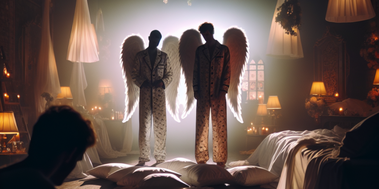 This Offbeat London Wedding Featured a Pajama Party, Angel Wings, and Surprise Performers