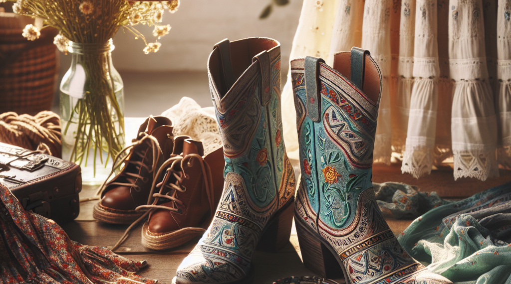 Botas boho mexicanas que son muy elegantes para llevar vestidos y faldas en primavera 2026