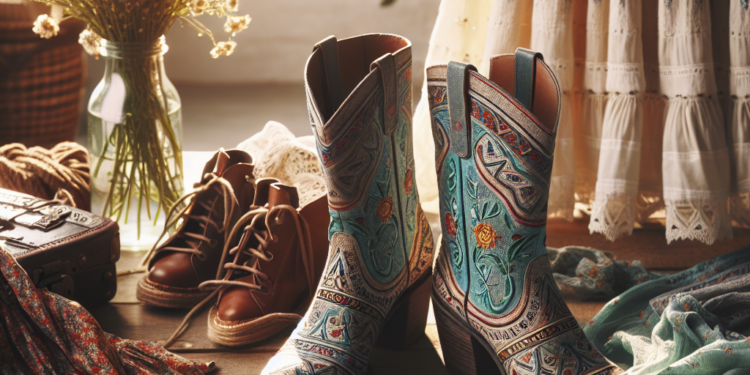 Botas boho mexicanas que son muy elegantes para llevar vestidos y faldas en primavera 2026