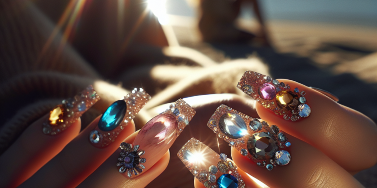 Rock On: Gem Nails Are Spring 2026’s Sparkliest Nail Trend