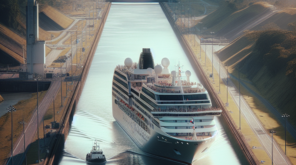 Canal de Panamá recibe primer tránsito de crucero de línea Virgin Voyages