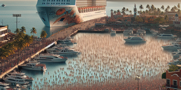 Crucero Norwegian Bliss llega a Puerto Vallarta con más de 4,300 pasajeros