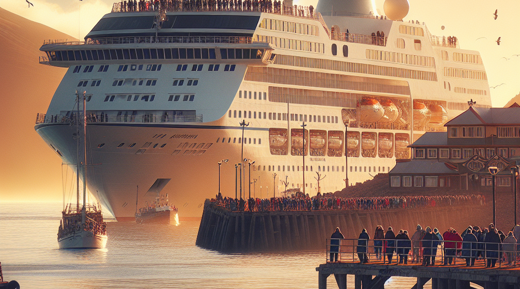 El crucero Artania realizó una nueva escala en Puerto Madryn durante la temporada de cruceros