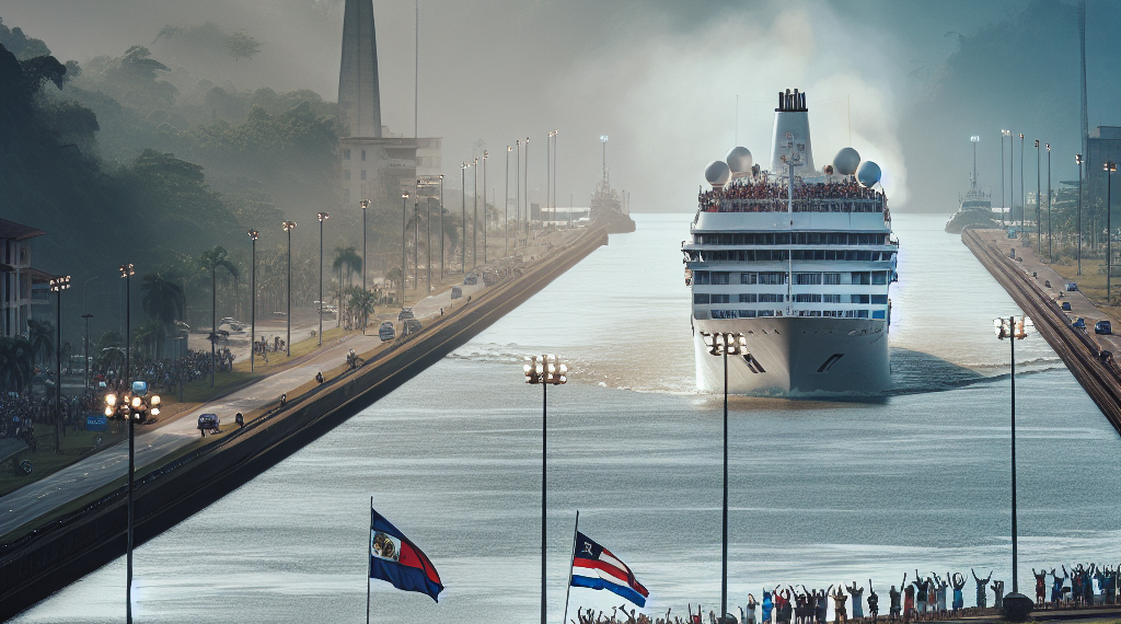 El crucero Brilliant Lady cruza el Canal y saluda con un ‘Qué Xopa’ en Colón