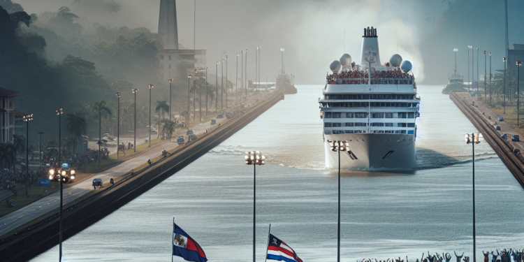 El crucero Brilliant Lady cruza el Canal y saluda con un ‘Qué Xopa’ en Colón