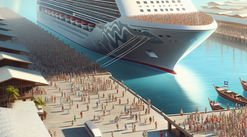 Crucero Norwegian Jade llega a El Salvador con 2,000 turistas a bordo