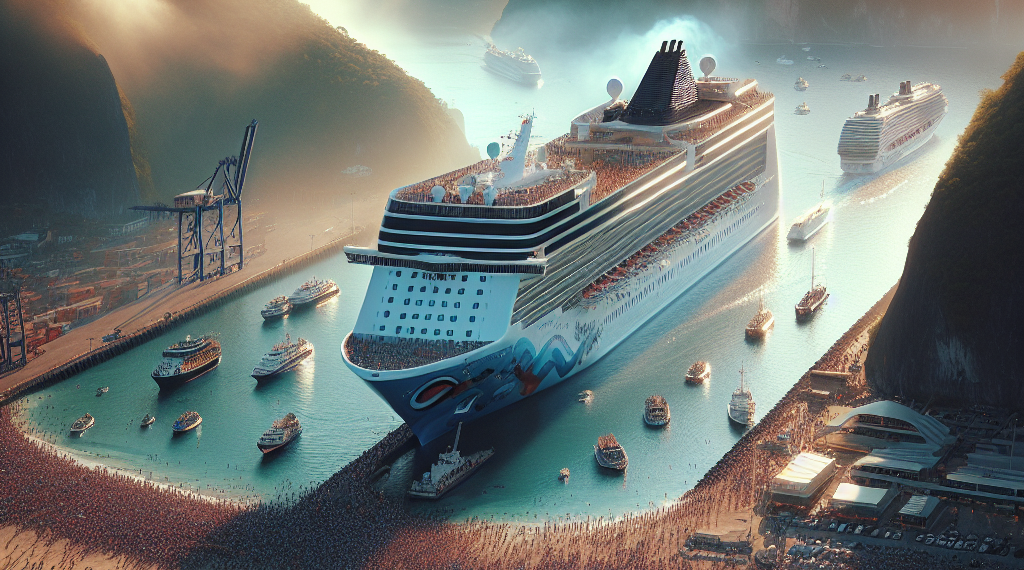 Llega por primera vez a Manzanillo el crucero Norwegian Jade con más de dos mil pasajeros