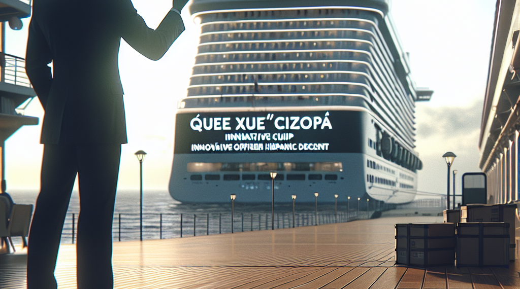 El saludo ‘Qué Xopa’ desde el crucero Brilliant Lady fue idea de la oficial colonense Shivany Donado