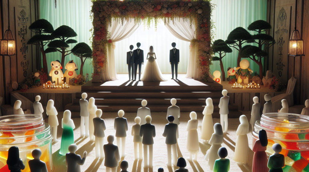 On South Korea’s Jeju Island, a Wedding Rooted in Craft, “Romantic Clown” Fashion, and Jelly