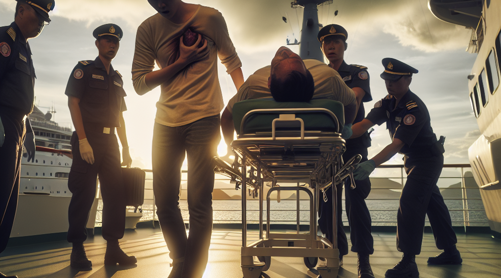 Viajaba en un crucero, sufrió un infarto y la Armada lo trasladó a una clínica, pero falleció