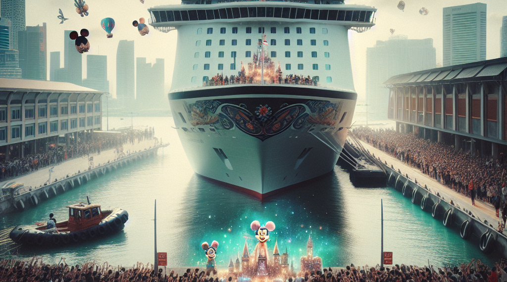 Disney Cruise Line inaugura Disney Adventure con una celebración estelar y musical en Singapur