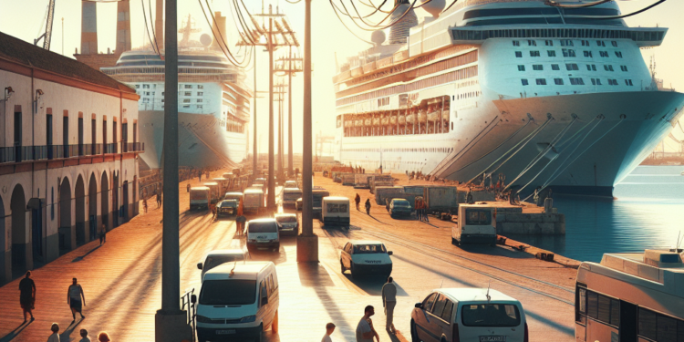 Transportes destina 950 millones de euros a la electrificación de los muelles portuarios que avanza con el primer punto de carga para cruceros en el Puerto de Cádiz