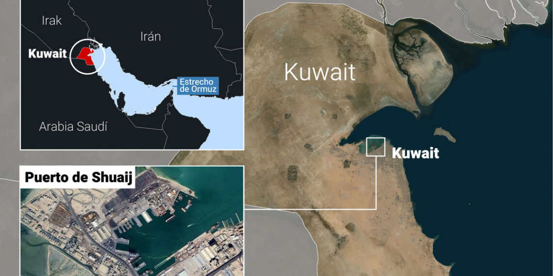 Kuwait confirma daños en su principal puerto comercial tras un ataque con drones y misiles de crucero