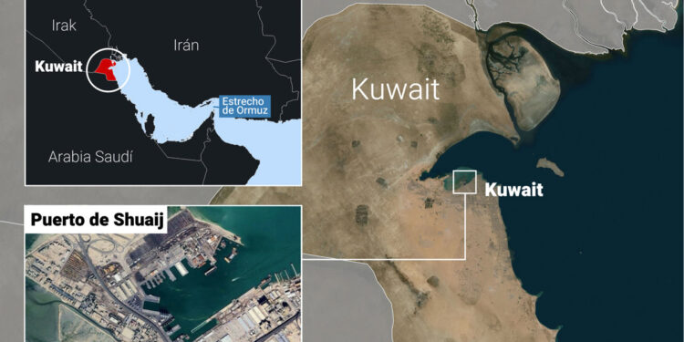 Kuwait confirma daños en su principal puerto comercial tras un ataque con drones y misiles de crucero