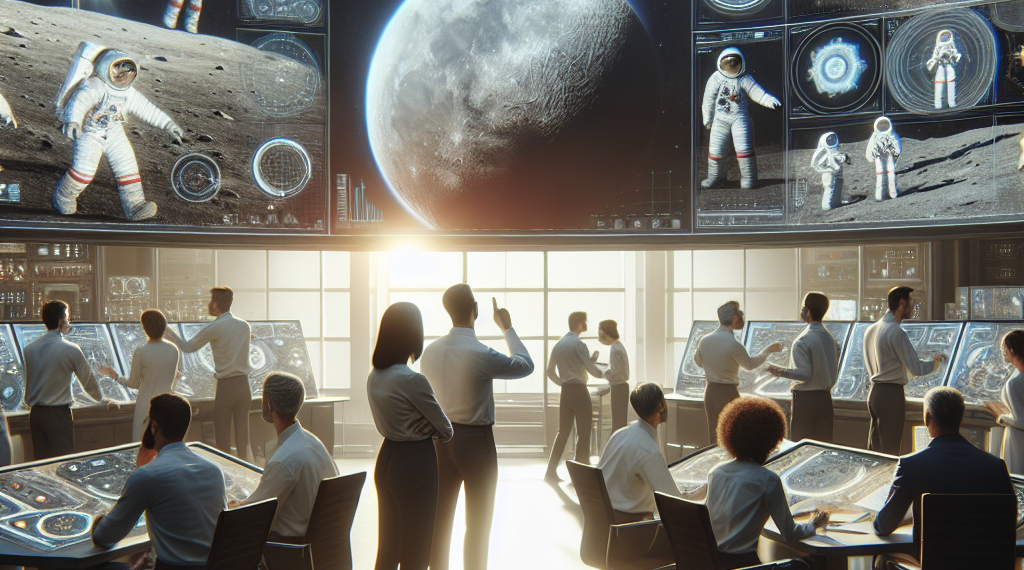 Cohete SLS de la NASA en la plataforma de lanzamiento del programa Artemis para futuras misiones tripuladas a la Luna.