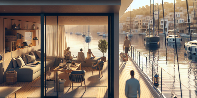 la tendencia de vivir en un barco