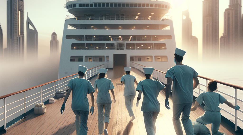 La pesadilla de cinco amigas enfermeras tras quedar atrapadas en un crucero en Dubái: "Hemos escuchado explosiones"