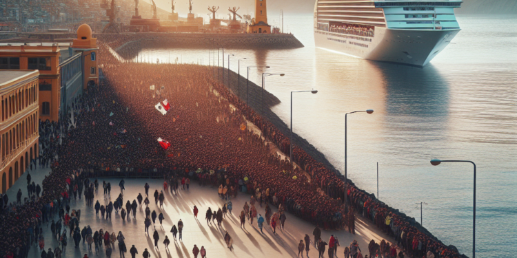 Crucero de Phoenix Reisen arriba a Iquique con 1.500 personas a bordo