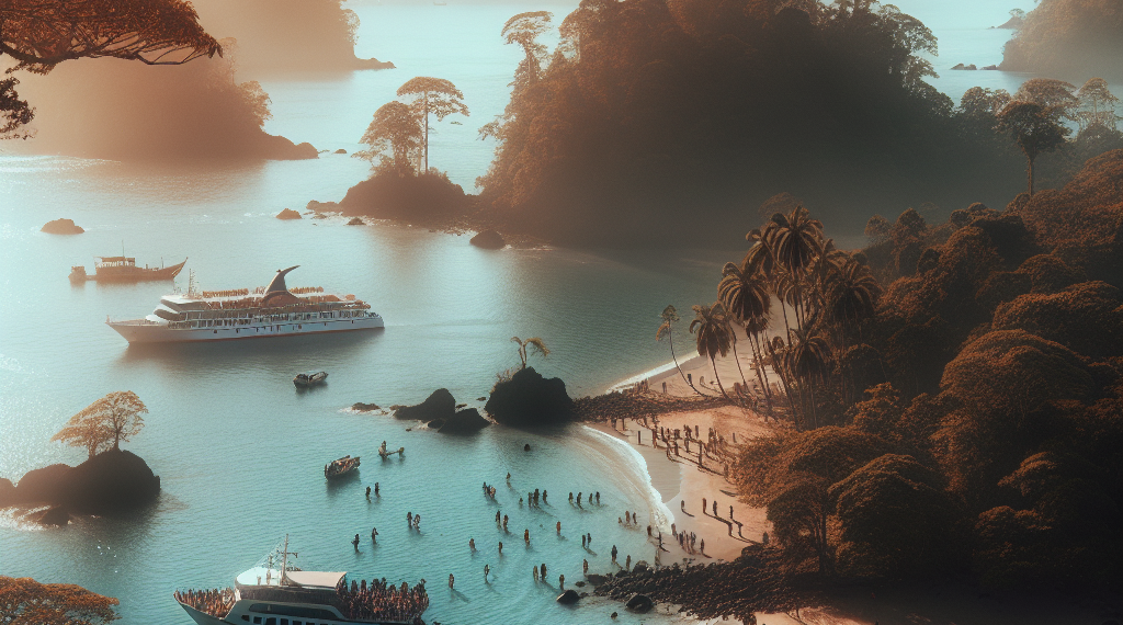 Más de 100 turistas en un crucero visitaron Coiba