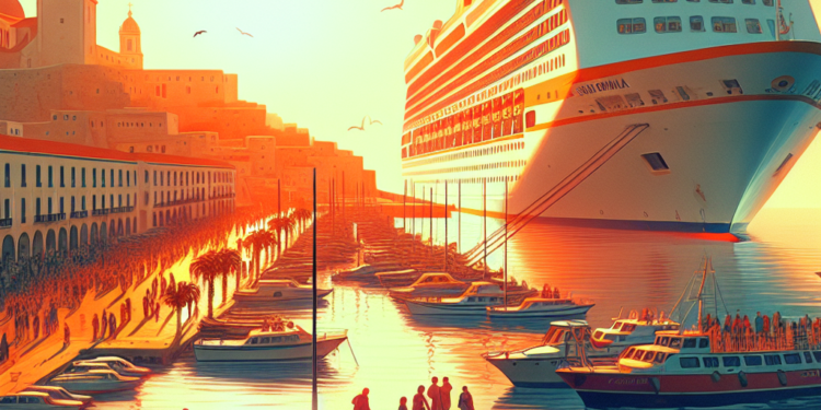 Melilla recibe la escala del crucero 'Spirit of Discovery' con cerca de 1.500 personas a bordo