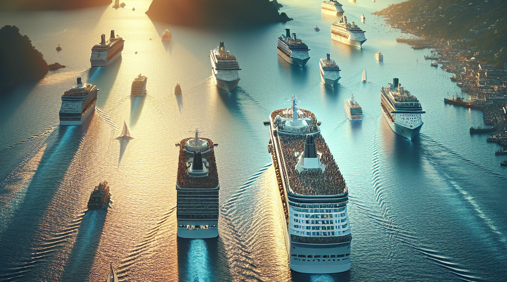 Miles de cruceristas, en los barcos y en puerto