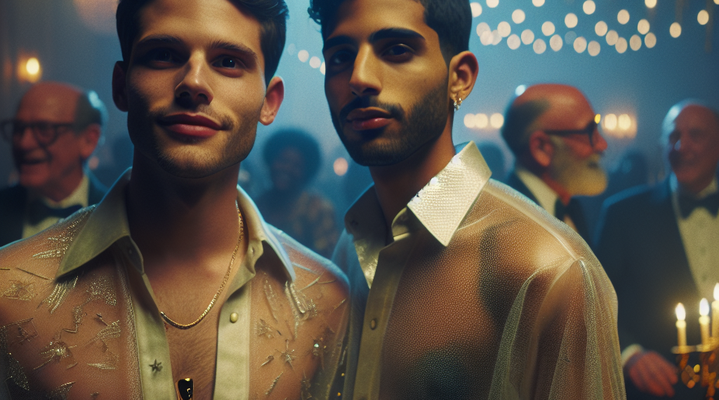 No puedo dejar de pensar en las blusas transparentes de Connor Storrie y Hudson Williams de Heated Rivalry en el after party de los Oscars 2026