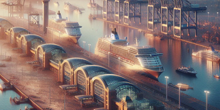 Acto de inauguración de la terminal de cruceros del puerto de Las Palmas./ CEDIDA