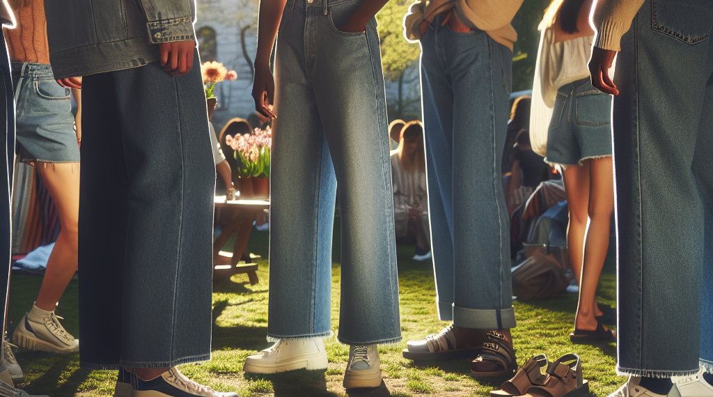 Jeans wide leg con tenis, sandalias y bailarinas: cómo llevar outfits bonitos en Primavera-Verano 2026