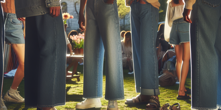 Jeans wide leg con tenis, sandalias y bailarinas: cómo llevar outfits bonitos en Primavera-Verano 2026