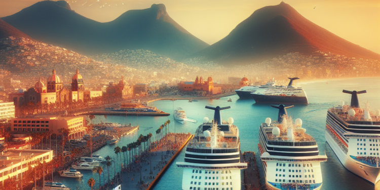 Coinciden en Mazatlán tres cruceros turístico