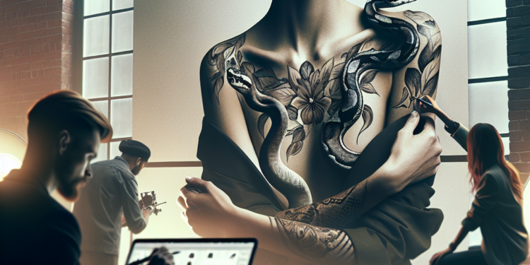 Tyla Takes Snakeskin to a Whole New Level in a Temporary Tattoo Top