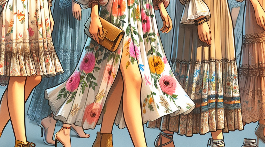 Vestidos boho con estampado de flores para llevar con pumps, sandalias y zapatos planos en primavera 2026