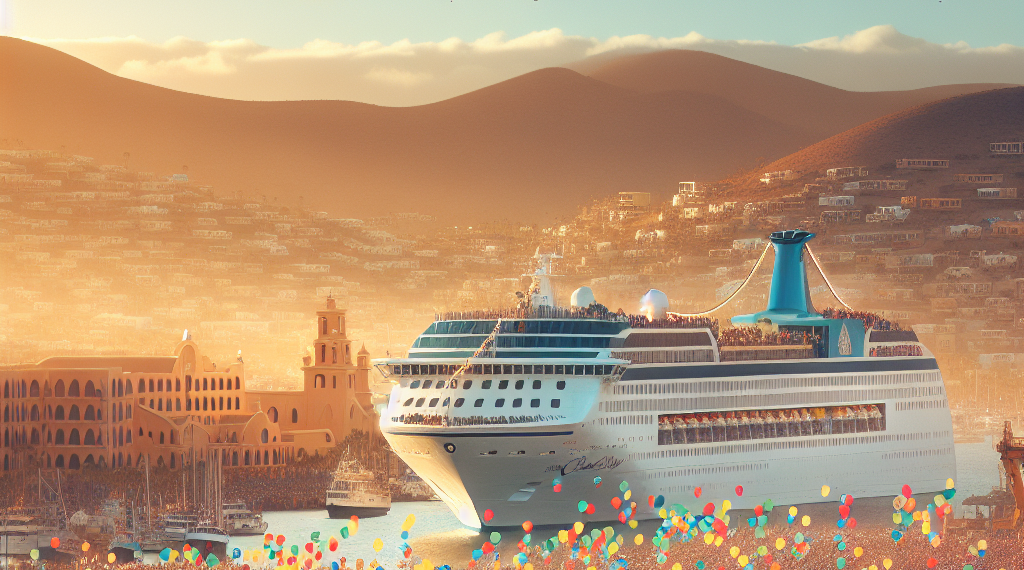 Celebra Claudia Agatón arribo del crucero Brilliant Lady a Baja California