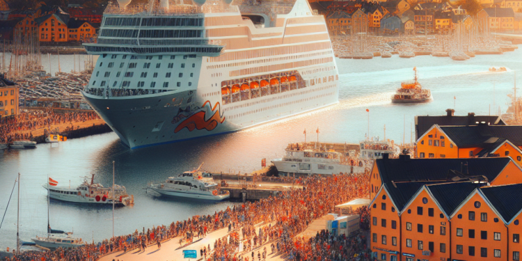 AIDAdiva inaugura temporada de cruceros en Puerto de Visby