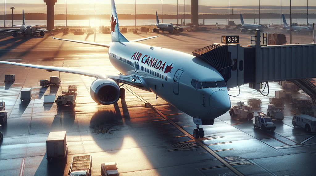 Un avión de Air Canada rueda en el Aeropuerto Internacional de Vancouver. Foto: AP