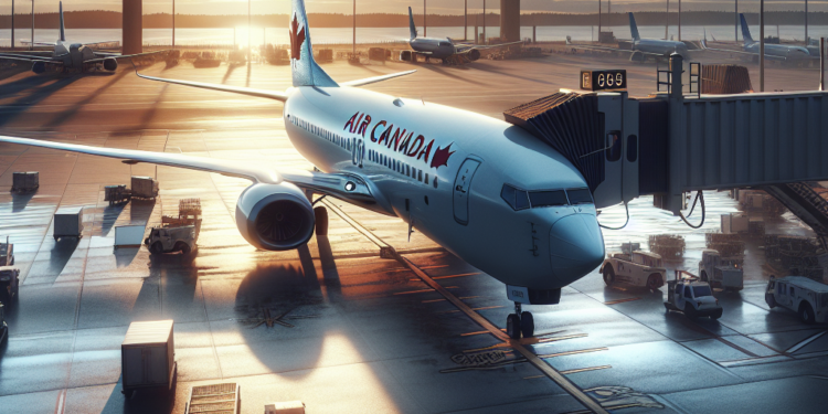 Un avión de Air Canada rueda en el Aeropuerto Internacional de Vancouver. Foto: AP