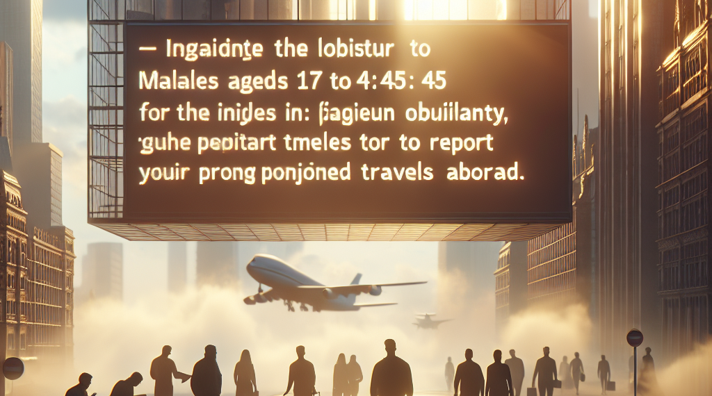 La Jornada - Alemania obliga a varones de entre 17 a 45 años a reportar viajes largos al extranjero