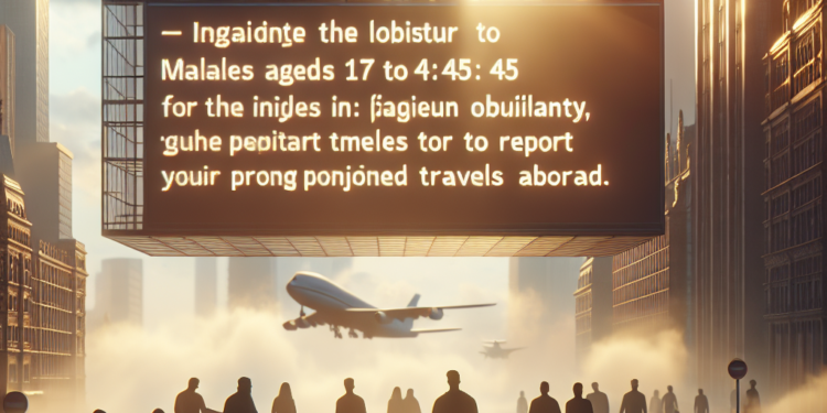 La Jornada - Alemania obliga a varones de entre 17 a 45 años a reportar viajes largos al extranjero