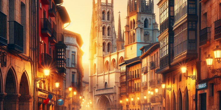 Andrea Ballesteros (Proburgos) y Carlos Gallo (Sodebur) durante la presentación de la estrategia conjunta de promoción turística.