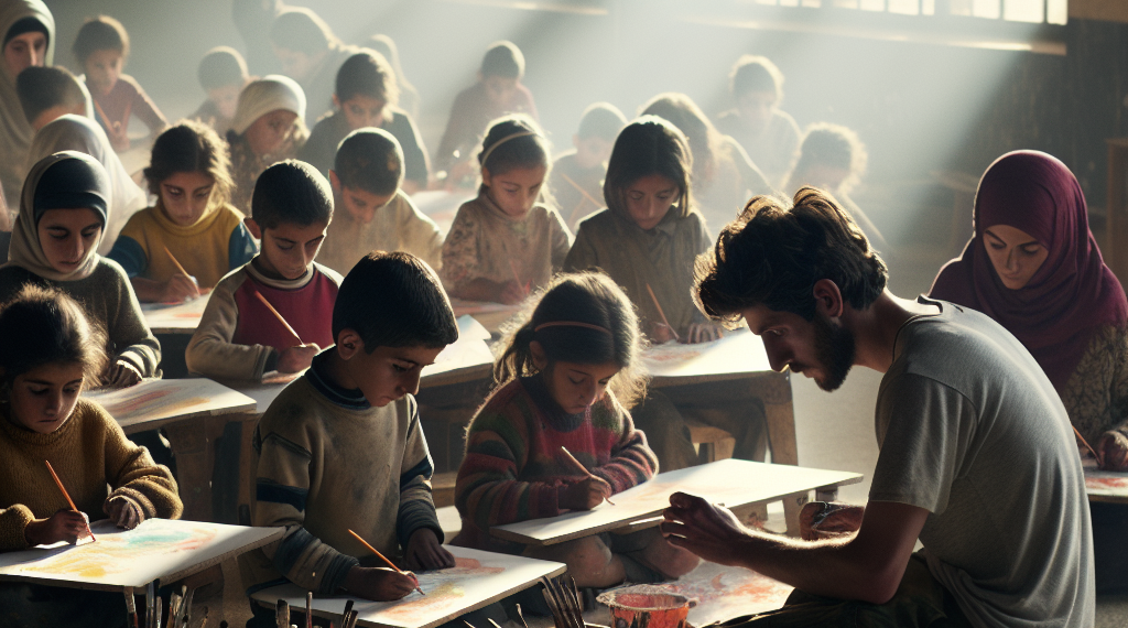 How One Artist Is Supporting Displaced Lebanese Children With Art Workshops