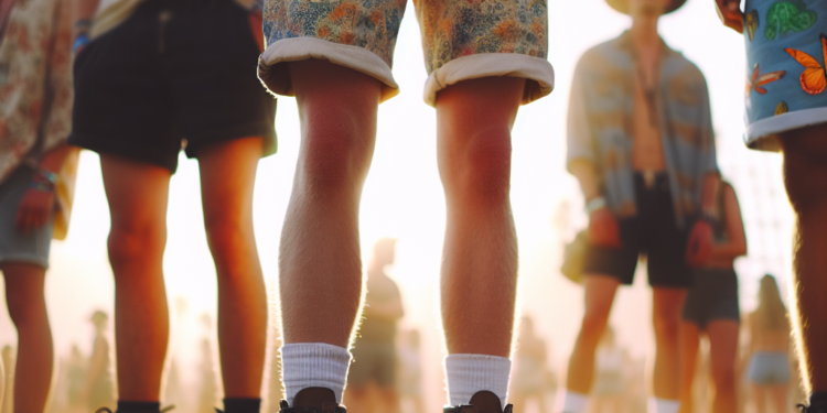 Cuando Kenia Os trajo de vuelta los shorts de 2010 con botas en Coachella (junto a Peso Pluma)