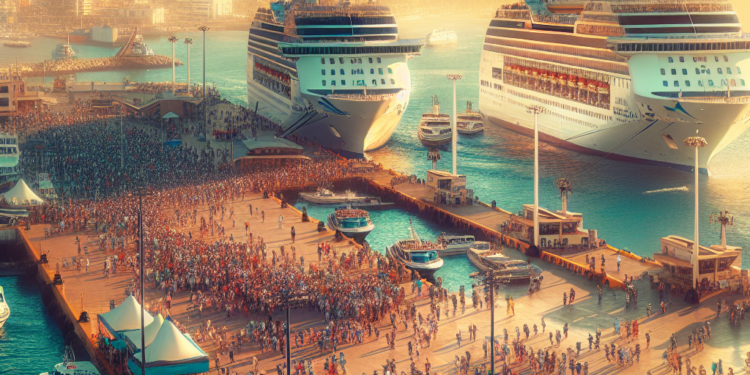 Doble arribo de cruceros impulsa turismo en Mazatlán; más de 5 mil turistas llegan al puerto