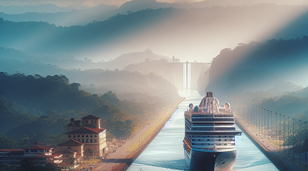 El Star Princess, el barco más nuevo de Princess, realiza su histórico primer paso por el Canal de Panamá